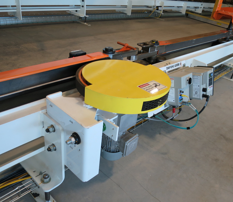 friction conveyor for paint system